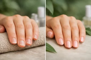 BIAB Manicure Before and After Results